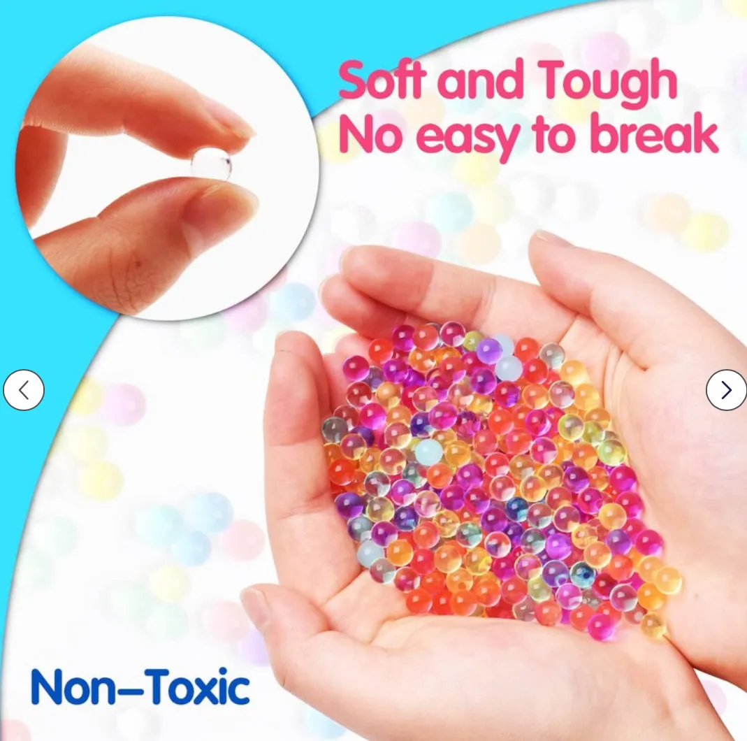 10000pcs Rainbow Mix Non-Toxic Sensory Water Beads