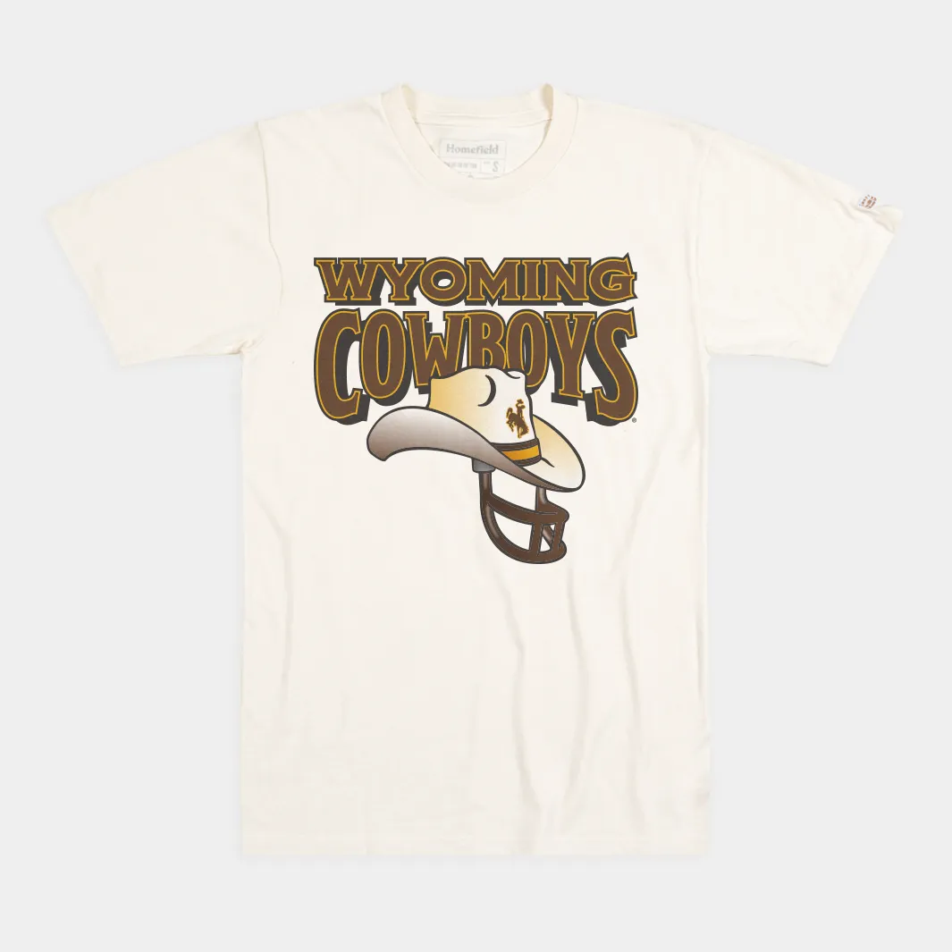 1990s Vintage Wyoming Cowboys Football Helmet Tee