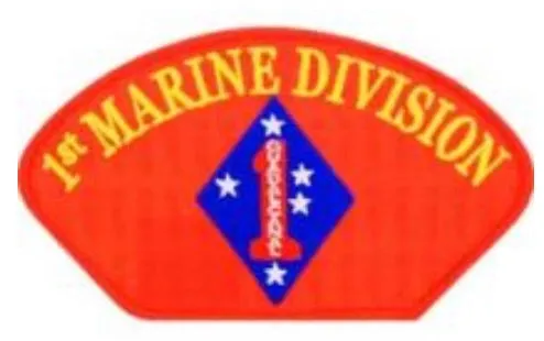 1st Marine Division Hat Patch