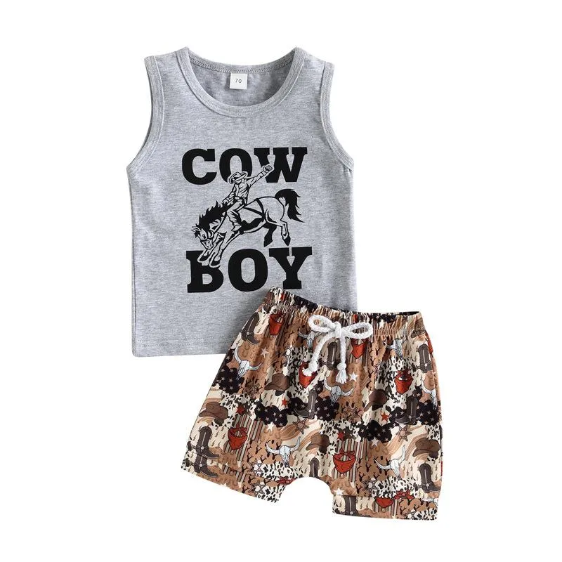 2PCS Boys Cowboy Set