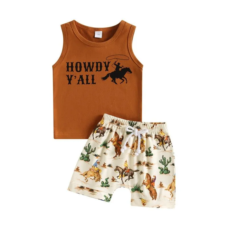 2PCS Boys Cowboy Set