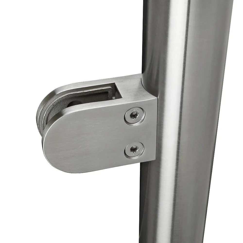 316 Stainless Steel Glass Balustrade End Post 48.3mm x 2.0mm With Post Cap