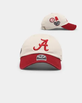 47 Brand Alabama Crimson Tide NCAA Local '47 Clean Up Strapback Bone