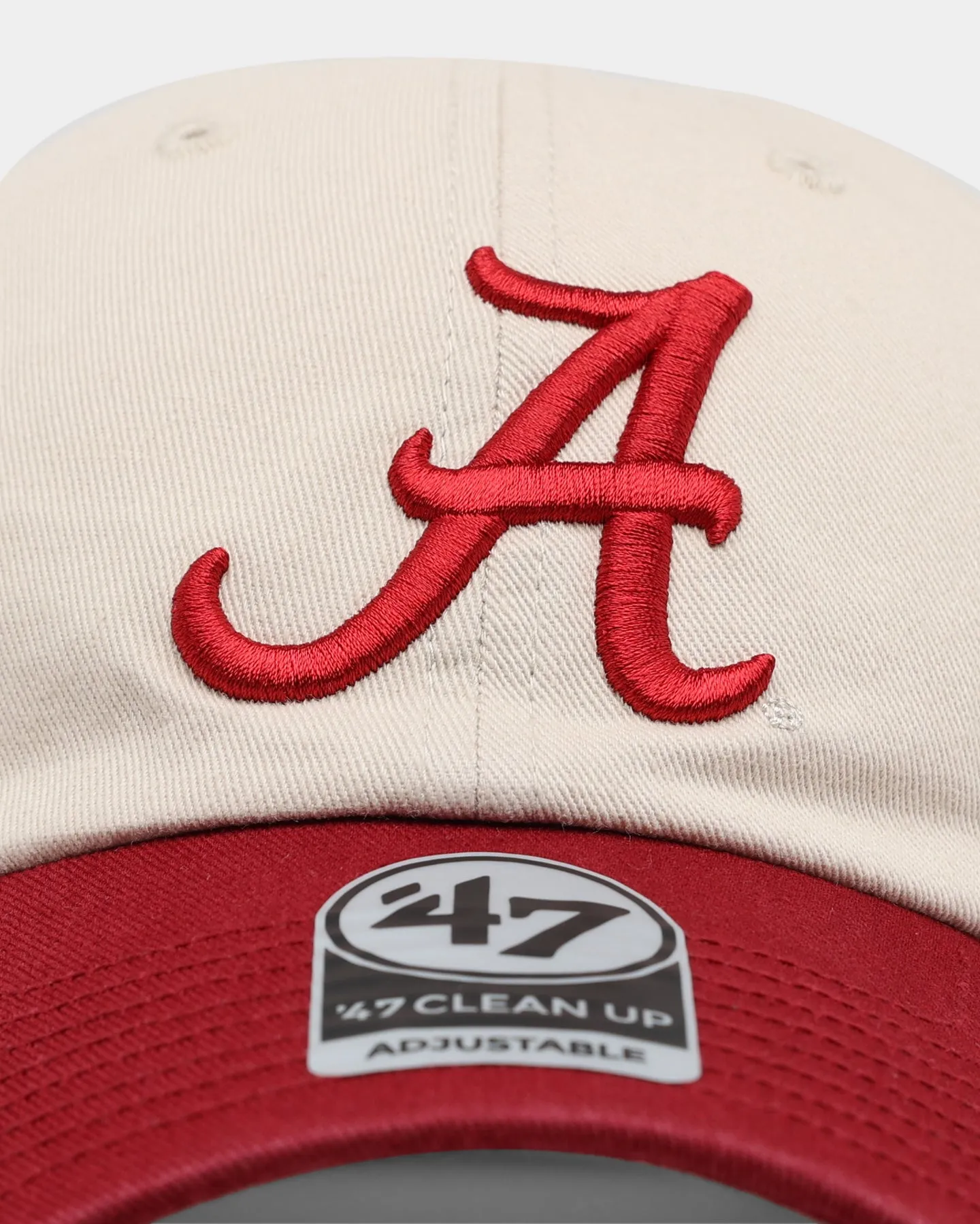 47 Brand Alabama Crimson Tide NCAA Local '47 Clean Up Strapback Bone