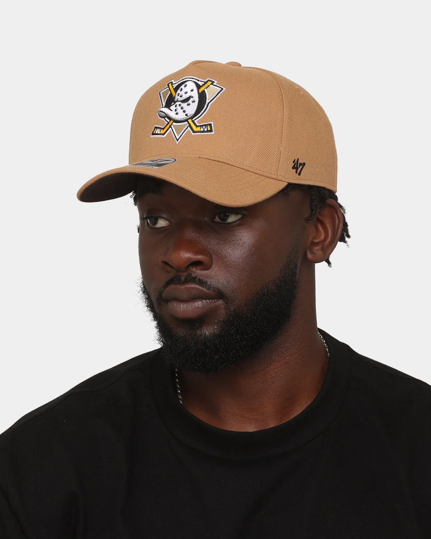 47 Brand Anaheim Ducks 'Clean & Simple' Replica MVP DT Snapback Camel