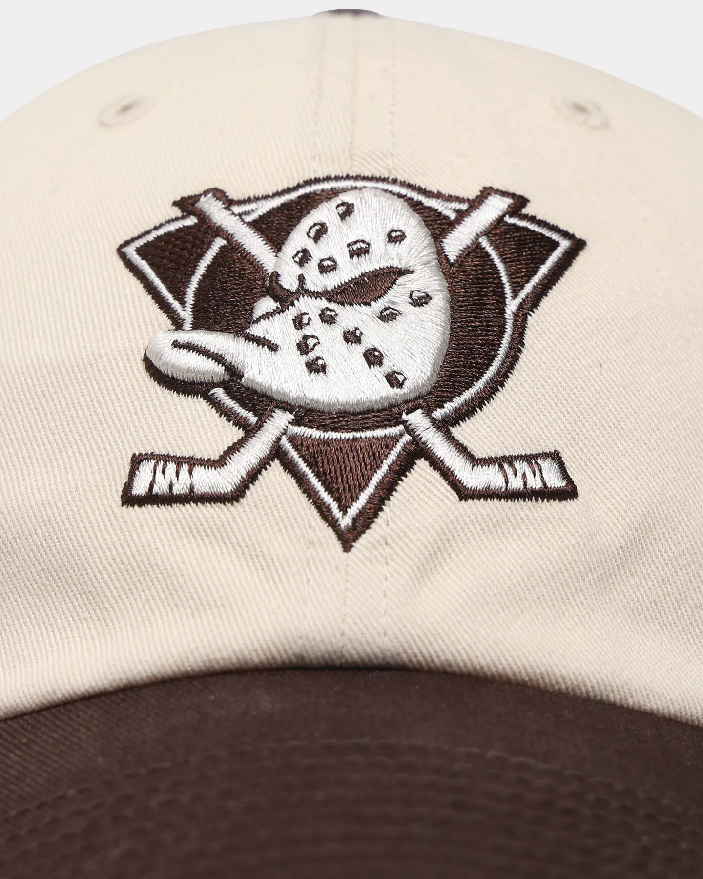 47 Brand Anaheim Ducks 'Cookies & Cream' Clean Up Strapback Natural/Brown