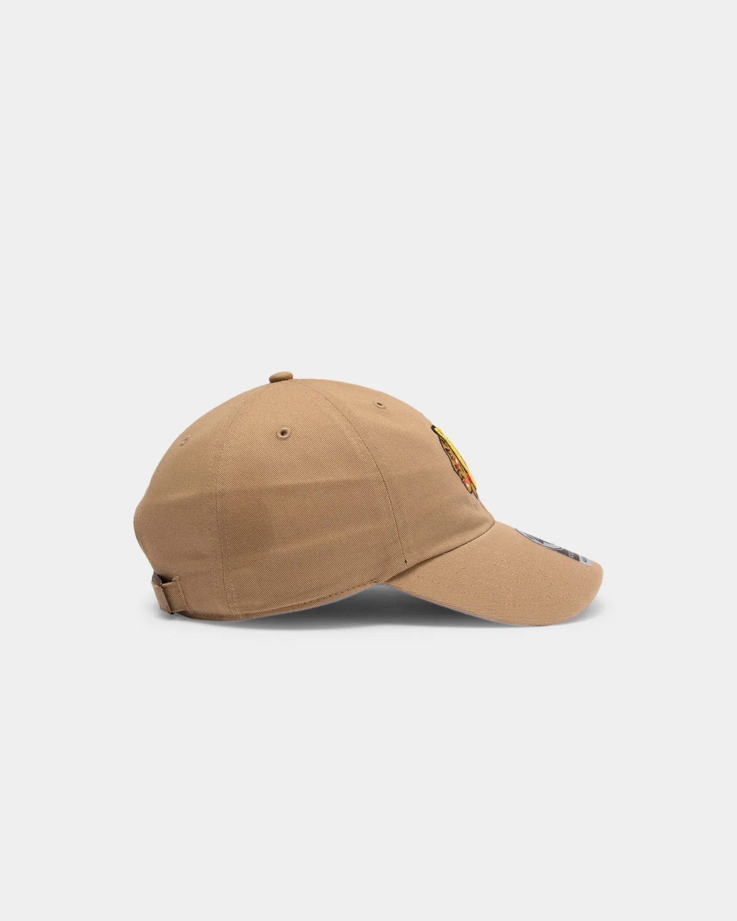 47 Brand Blackhawks Clean Up Strapback Khaki