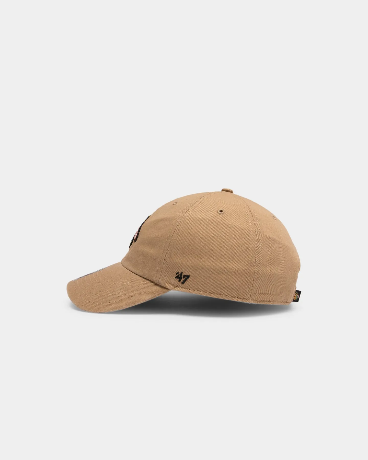 47 Brand Blackhawks Clean Up Strapback Khaki