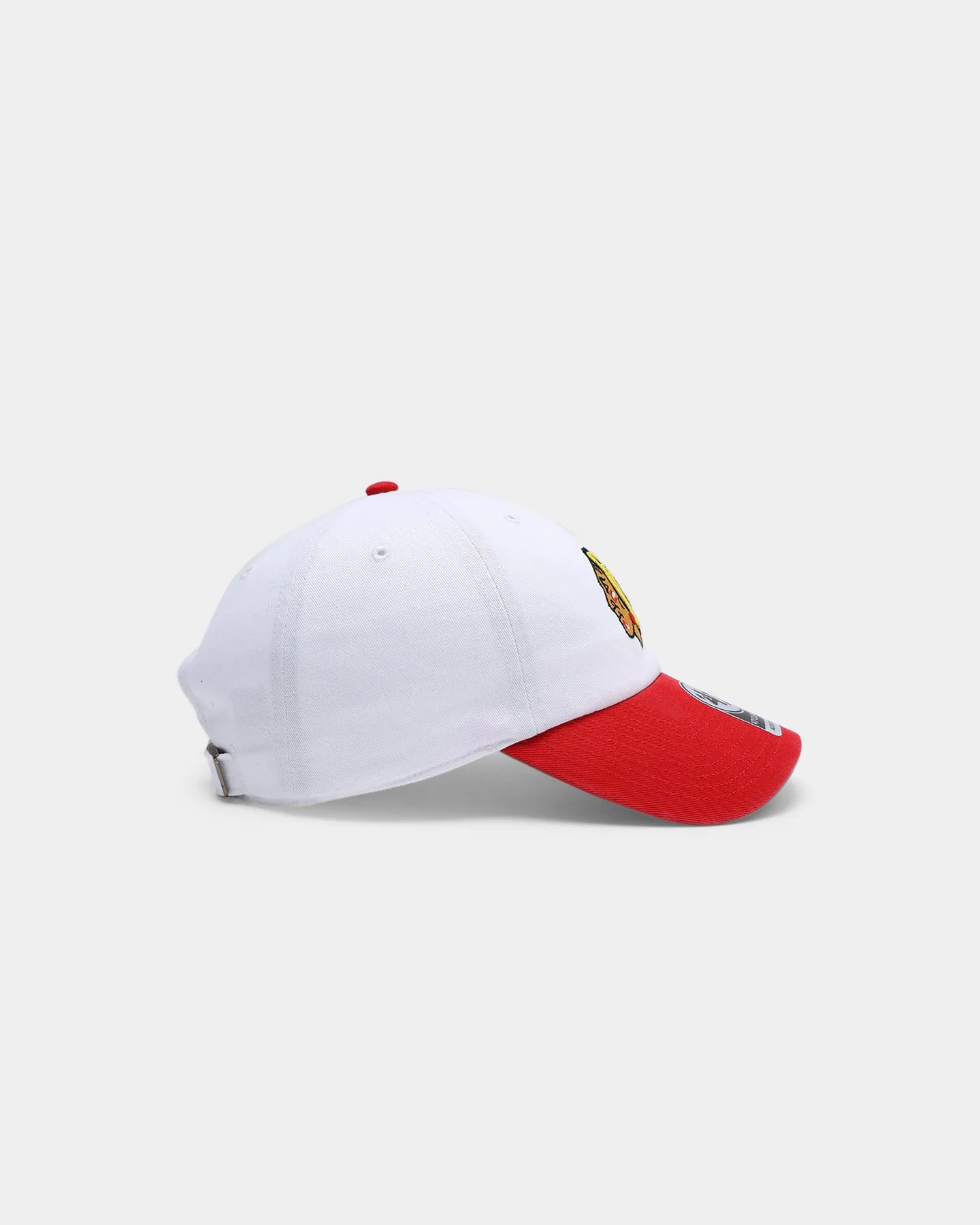 47 Brand Chicago Blackhawks 2-Tone Clean Up Strapback WhiteRed