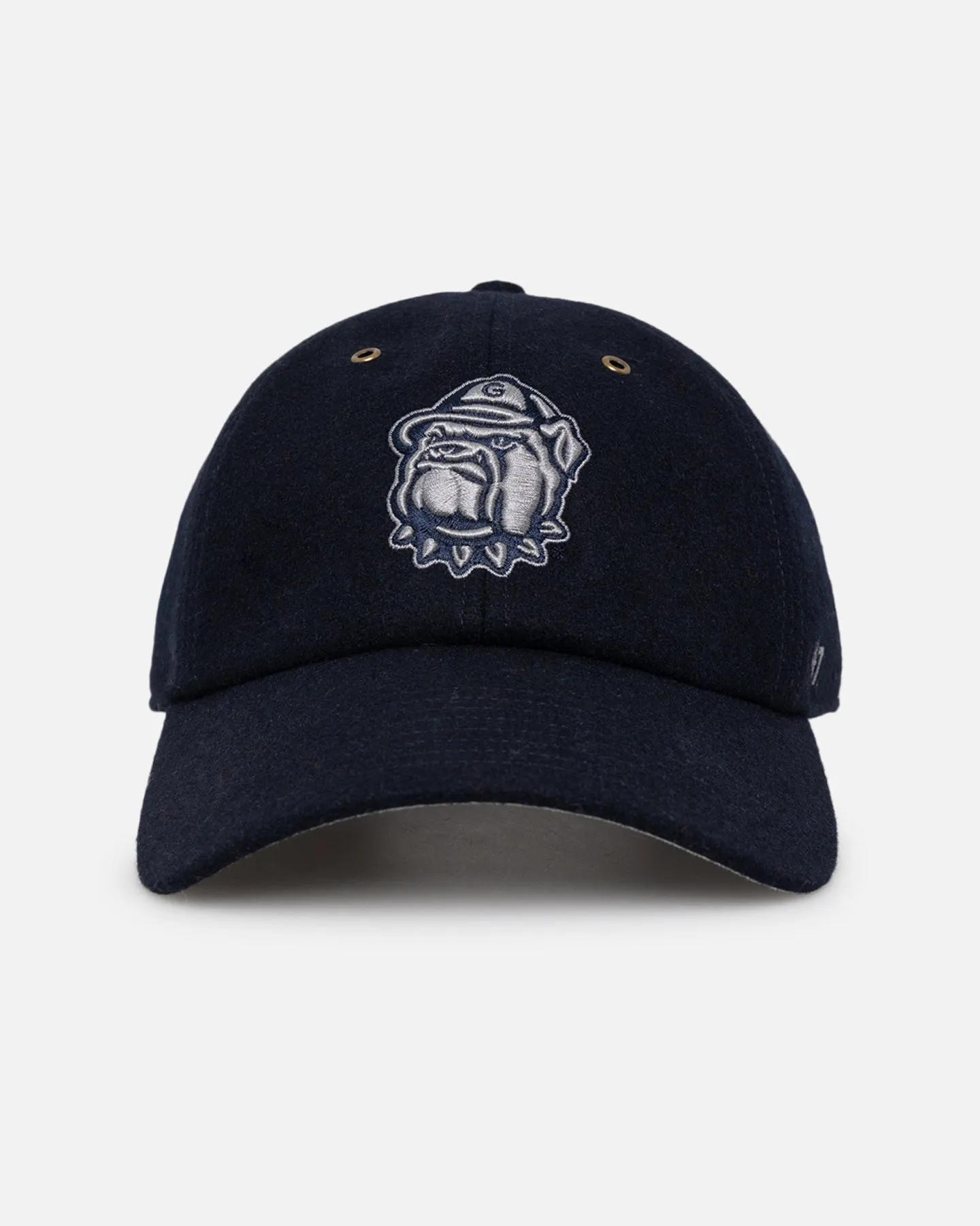 47 Brand Georgetown Hoyas Wooly Clean Up Strapback Navy