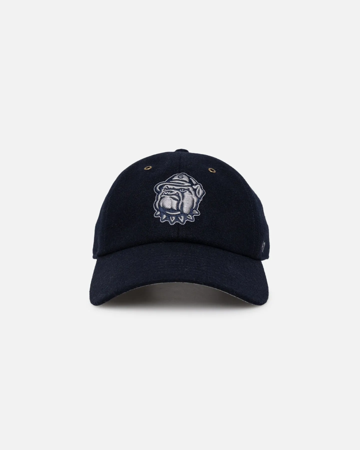 47 Brand Georgetown Hoyas Wooly Clean Up Strapback Navy