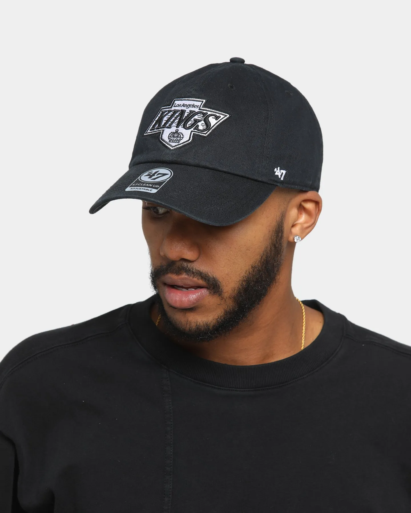 47 Brand Los Angeles Kings Clean Up Strapback Black/OTC