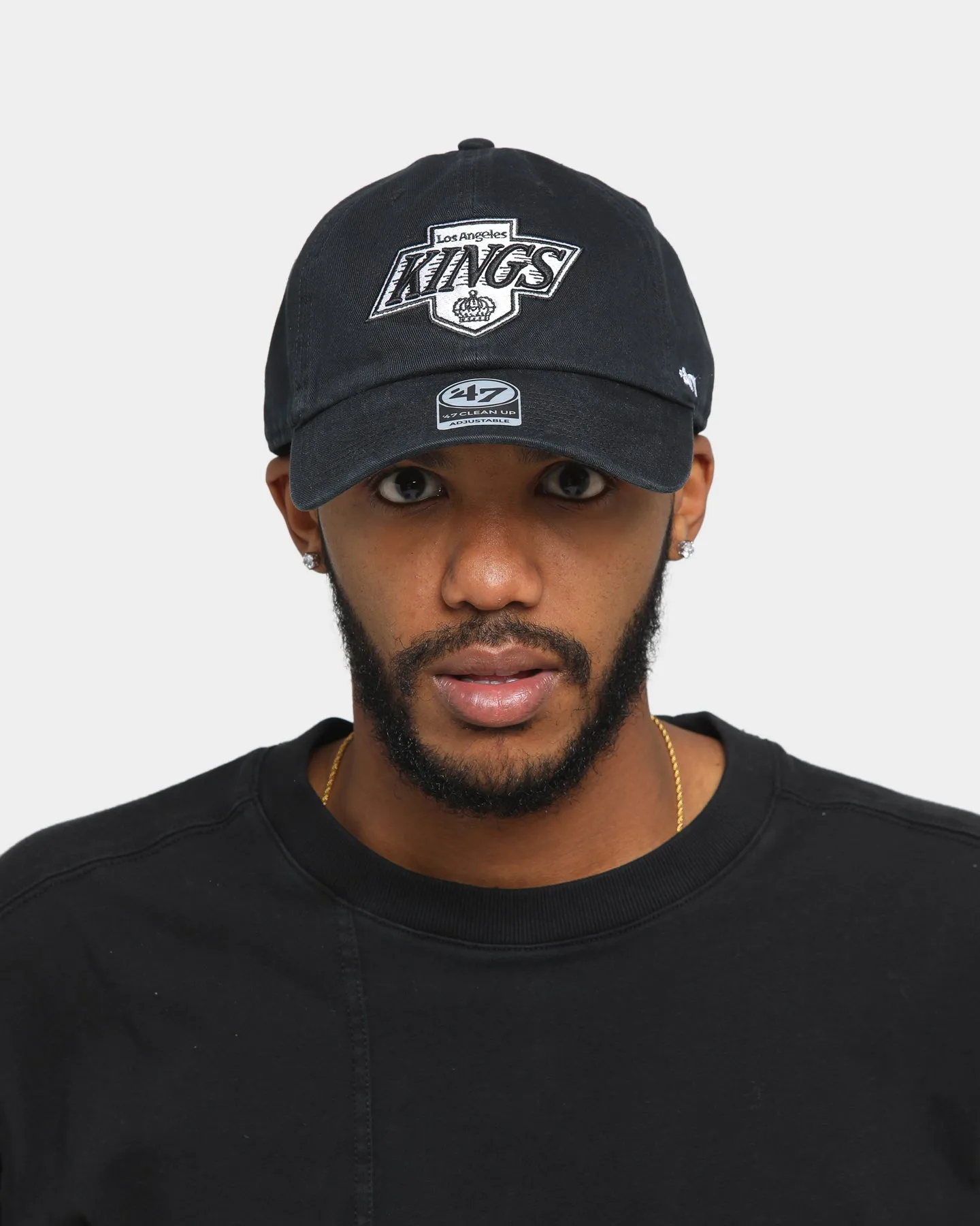 47 Brand Los Angeles Kings Clean Up Strapback Black/OTC