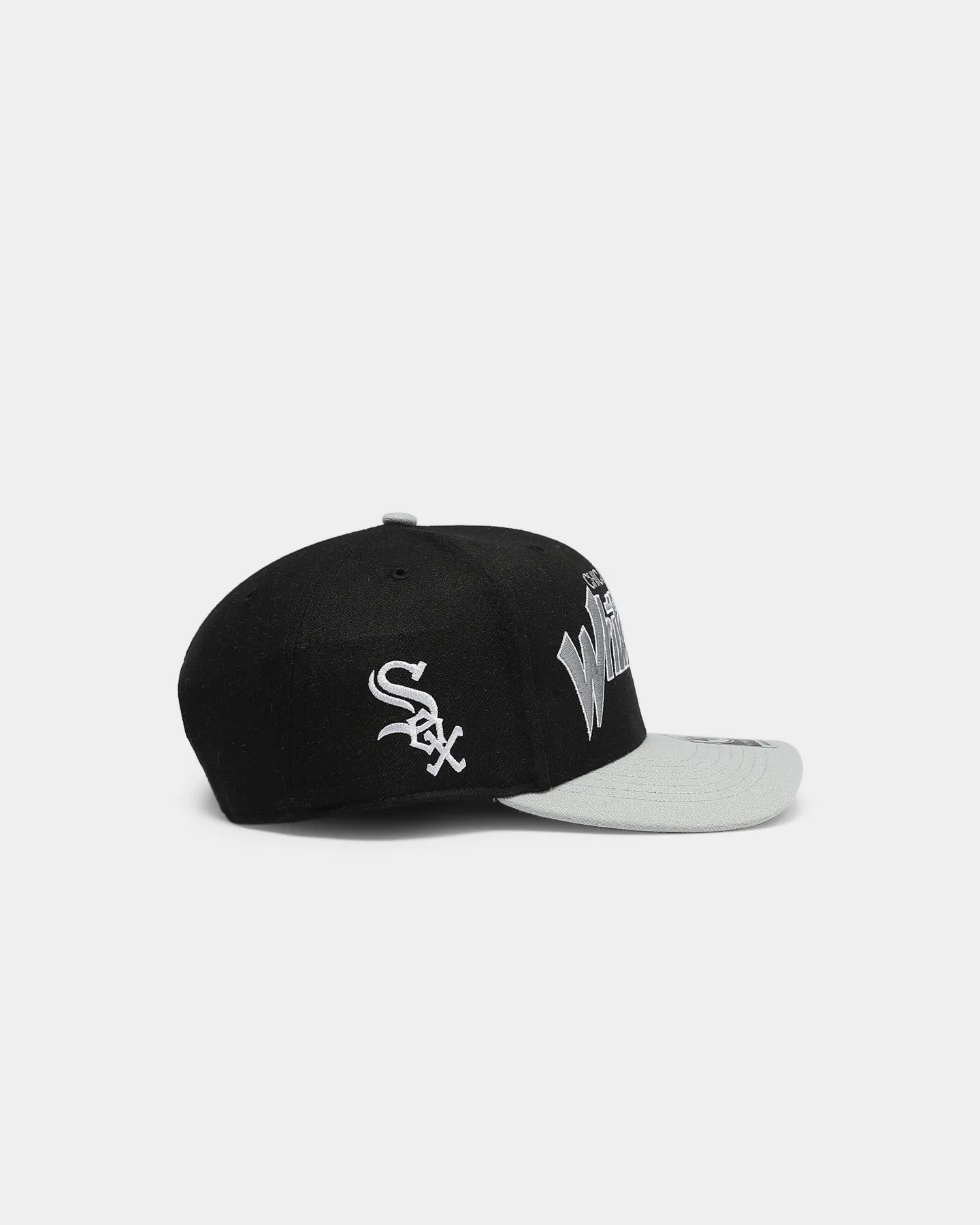 47 Brand Men's Chicago White Sox Script MVP DP Snapback Black/Grey