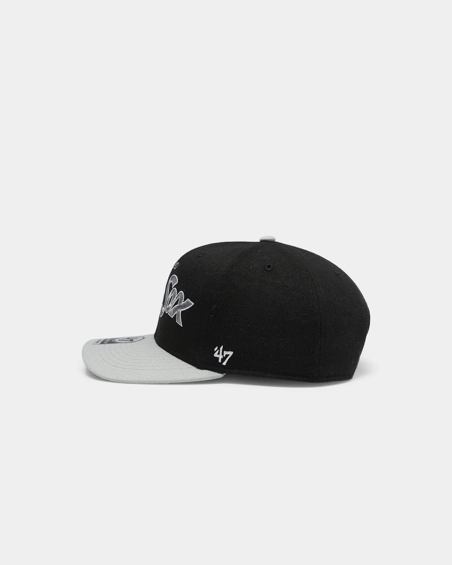 47 Brand Men's Chicago White Sox Script MVP DP Snapback Black/Grey