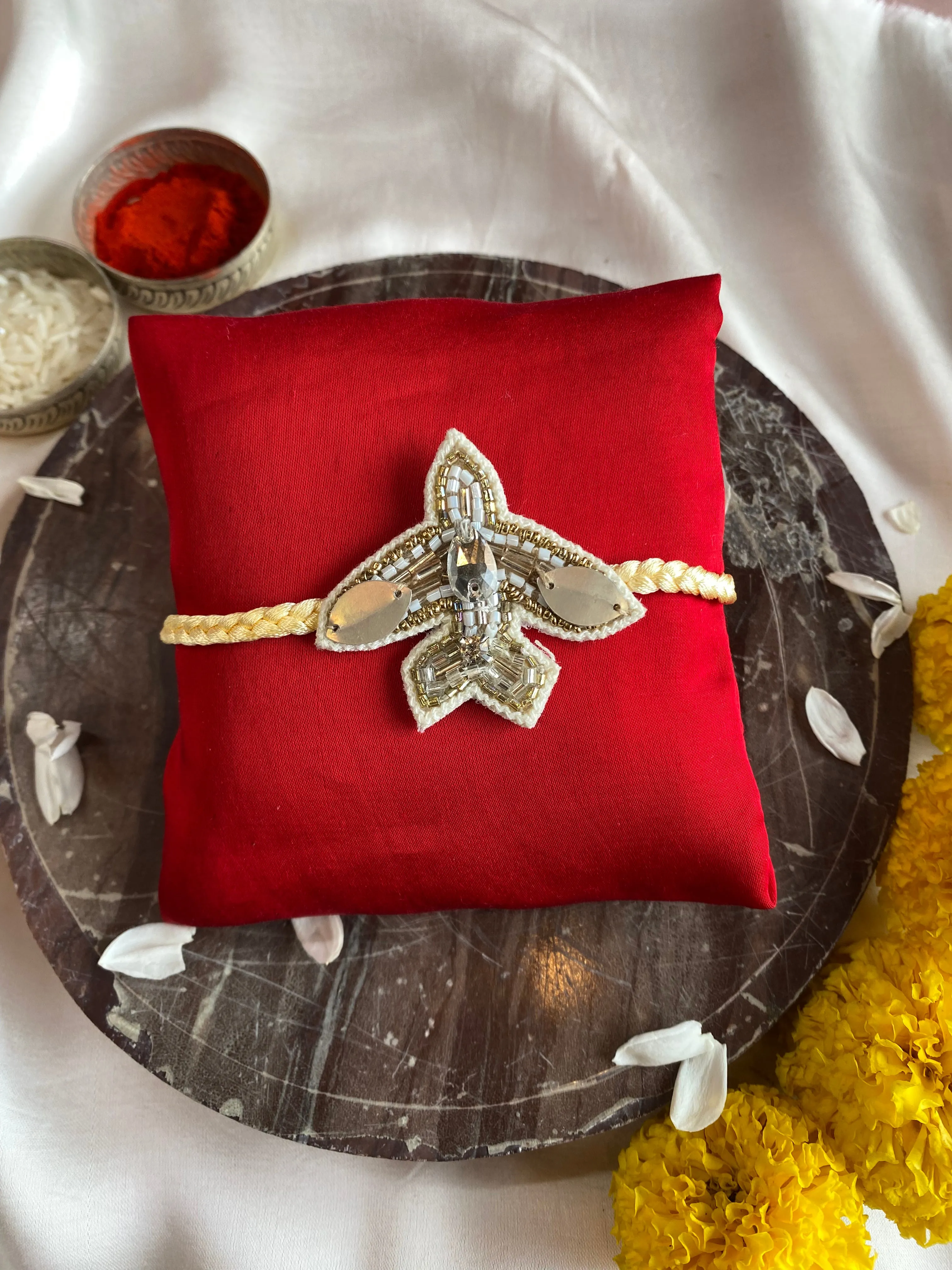 Aeroplane Embroidered Rakhi