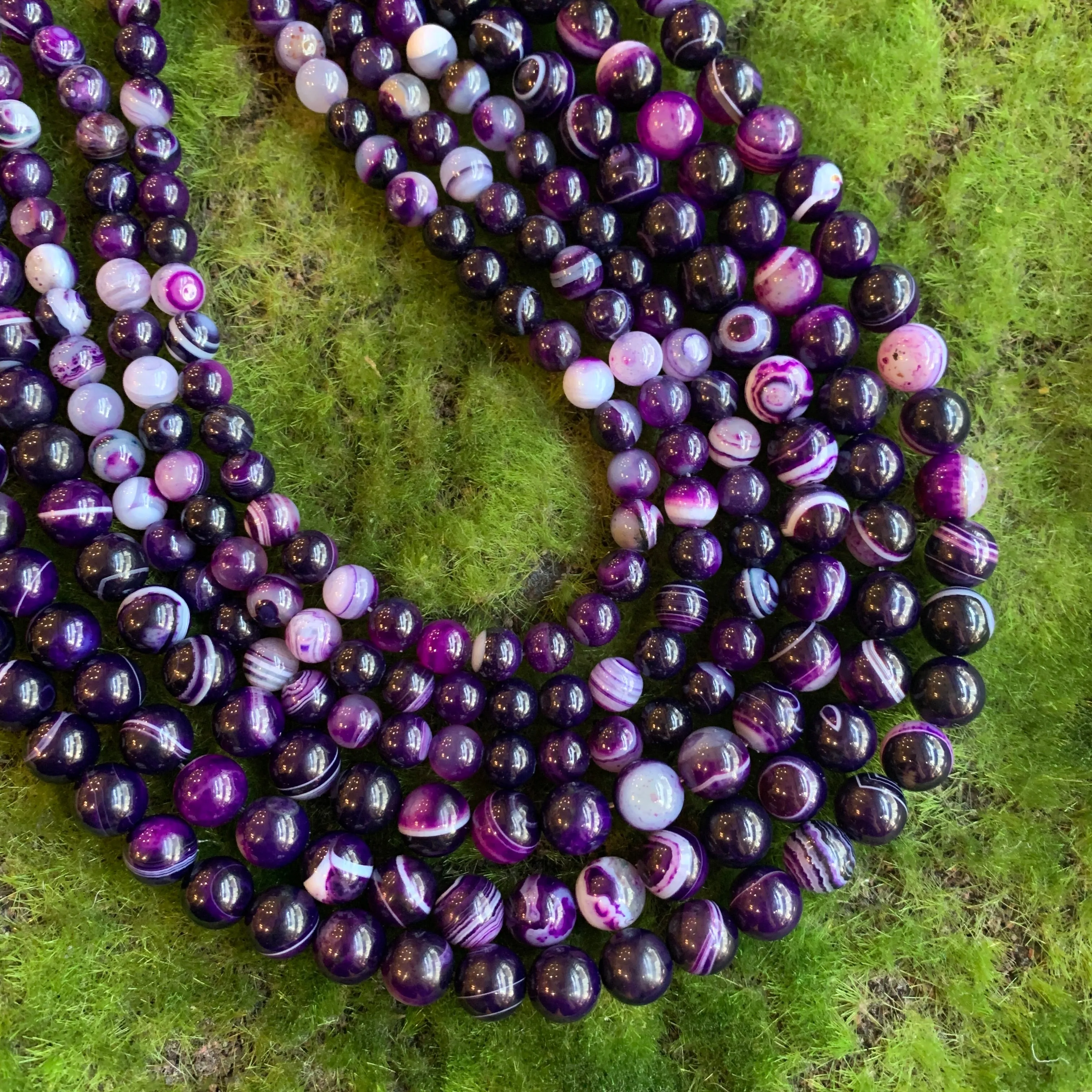 Agate - Striped Purple