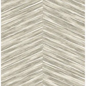 Aldie Beige Chevron Weave Wallpaper  | Brewster Wallcovering