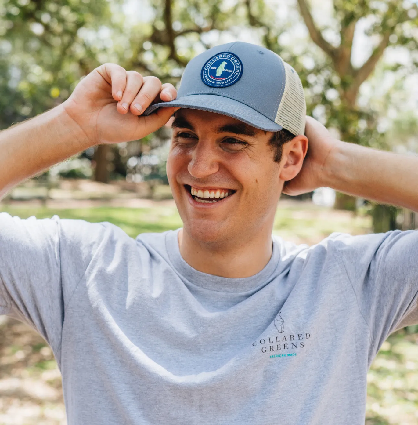 American Marlin: Badged Trucker Cap - Navy