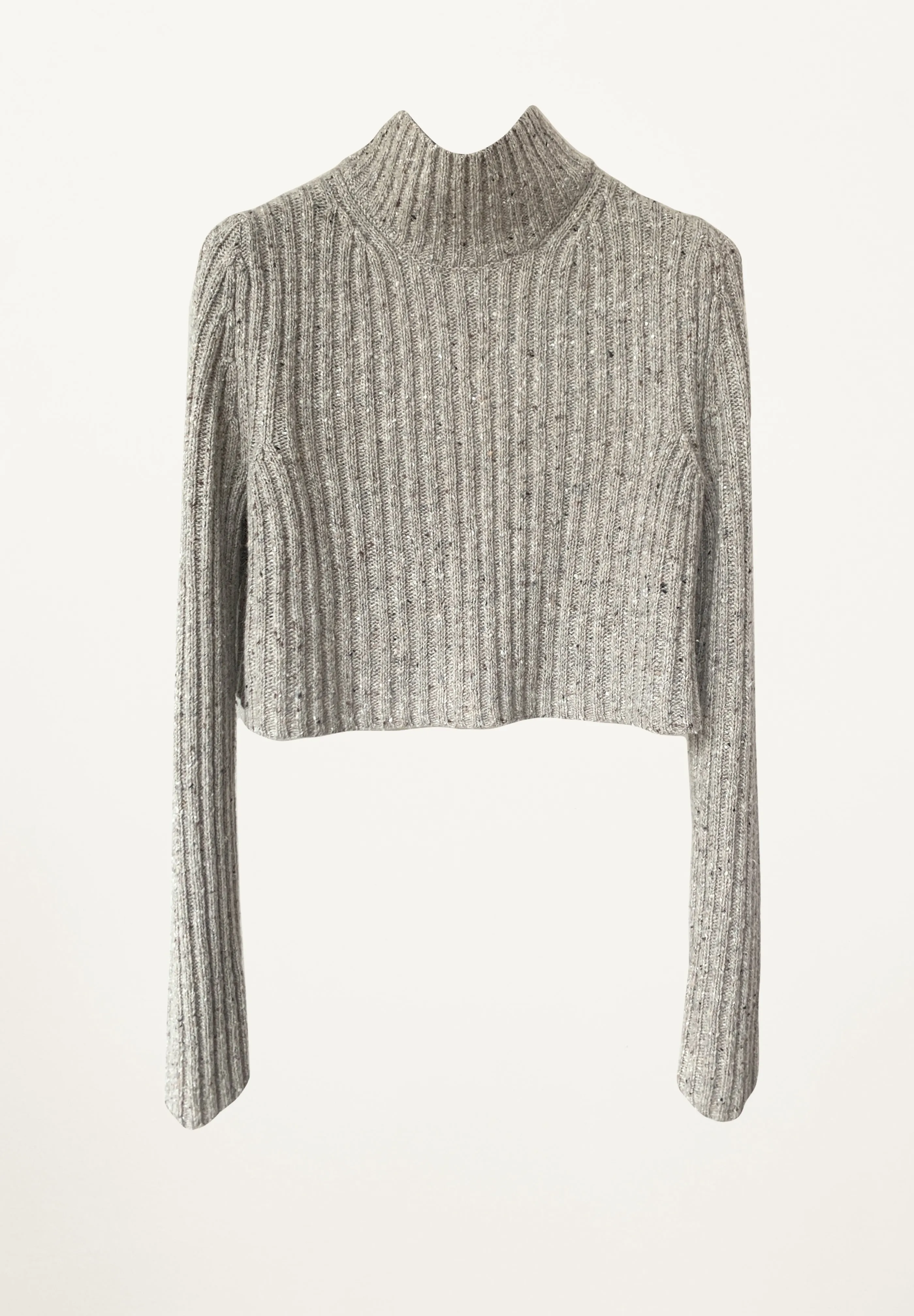 Andie Cropped Pullover in Sand