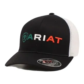 Ariat Men's Mexico Logo FlexFit Ball Cap