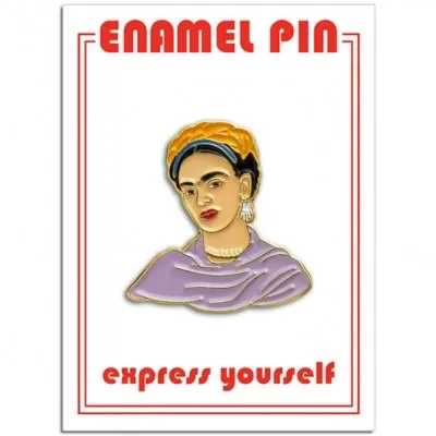 Artist With Shawl Enamel Pin