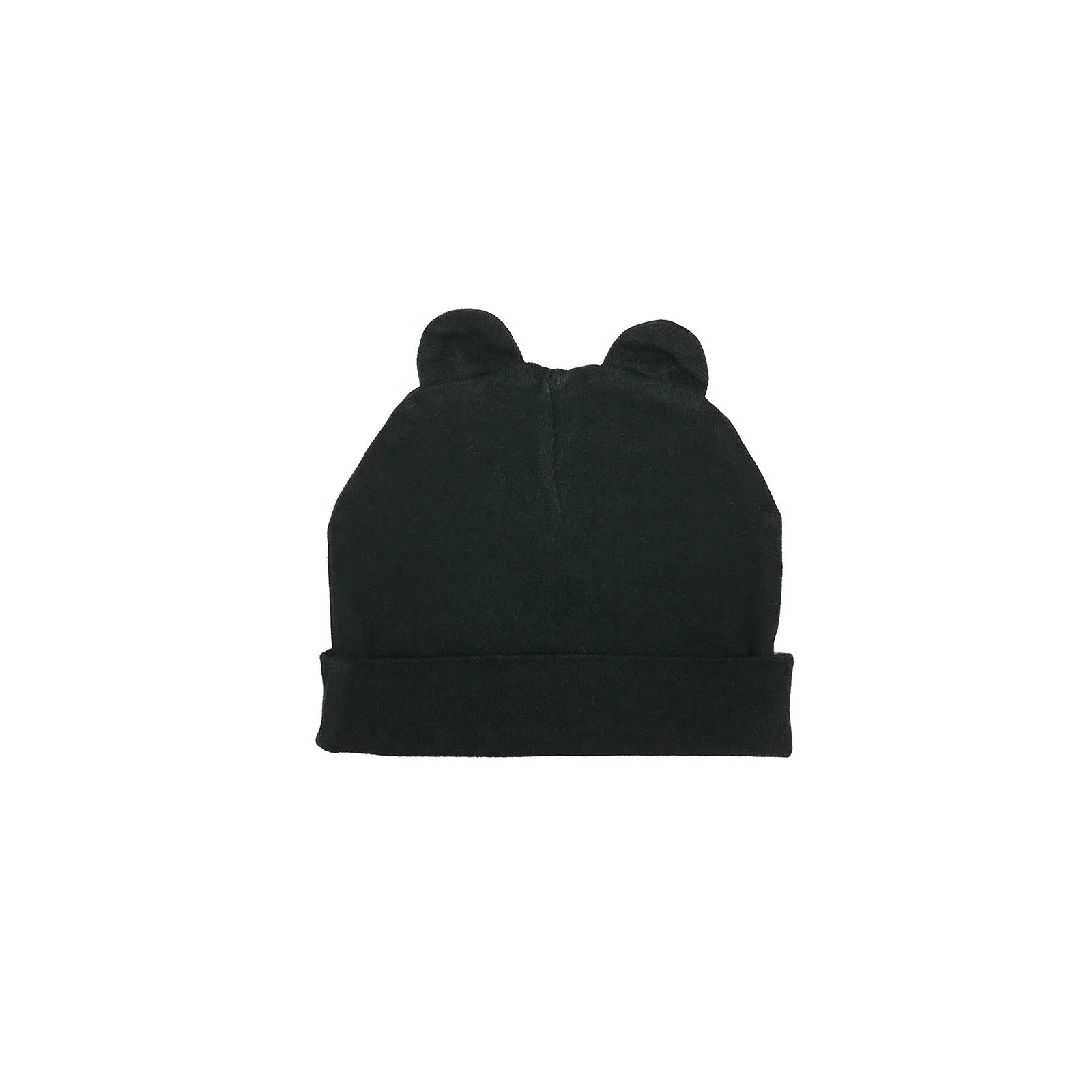 Baby hat with ears in black