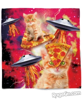 Bacon Pizza Space Cat Bandana