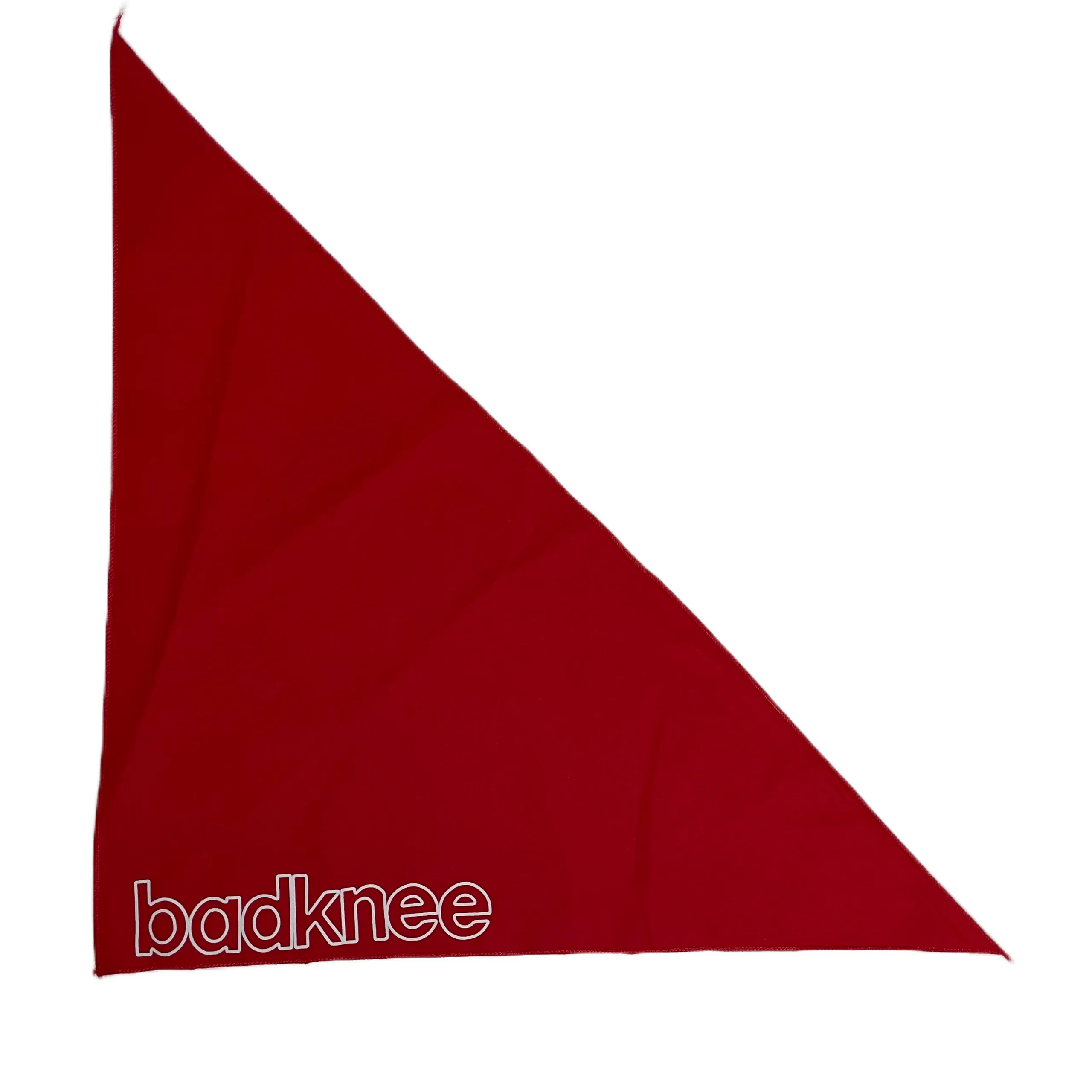 badknees Dog Bandana - Red and White