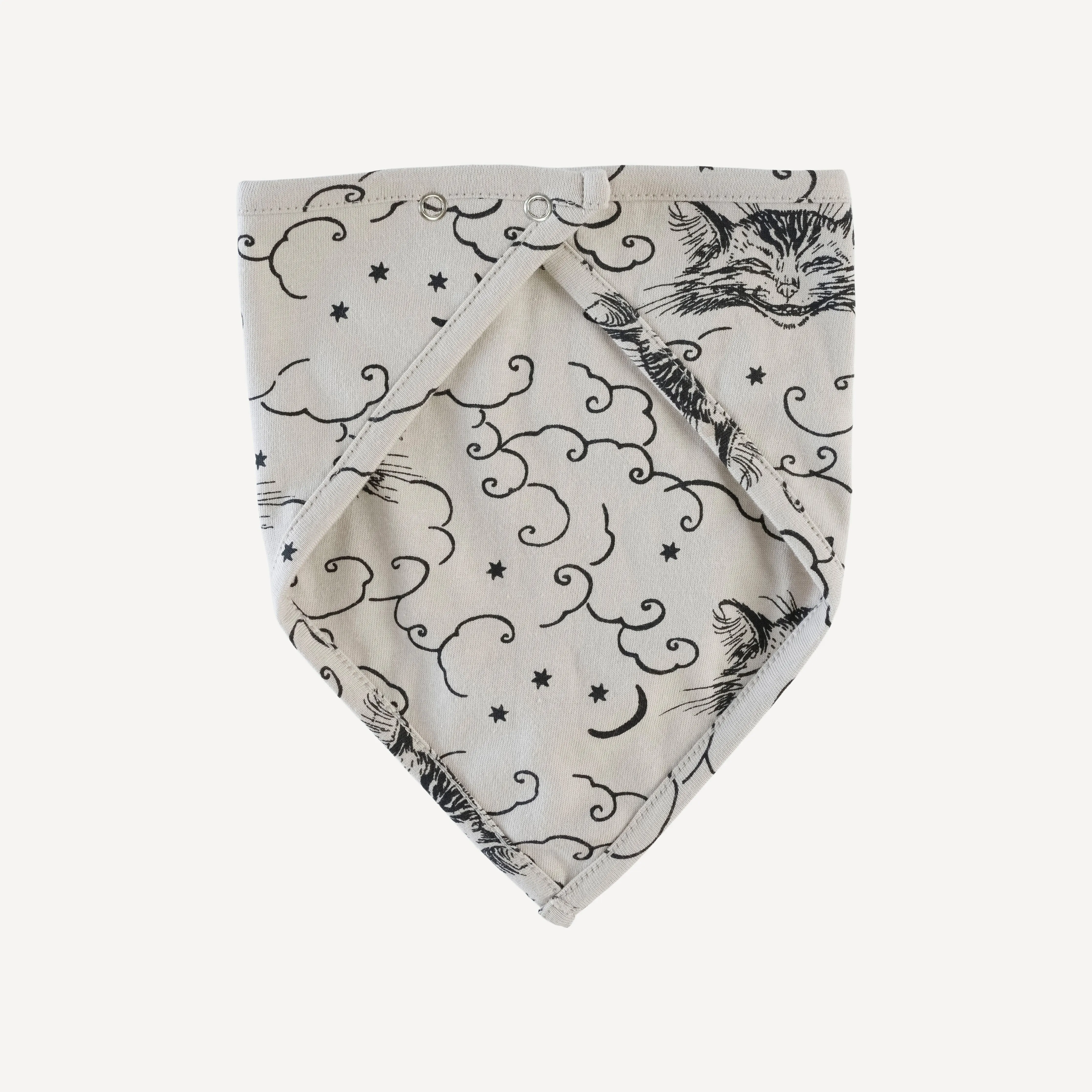 bandana bib | cheshire cat | organic cotton jersey