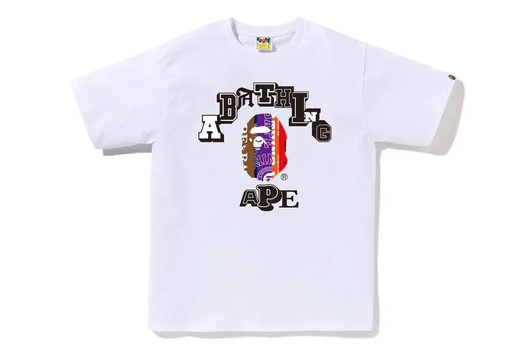 Bape Fans Scarf College Tee 'White'