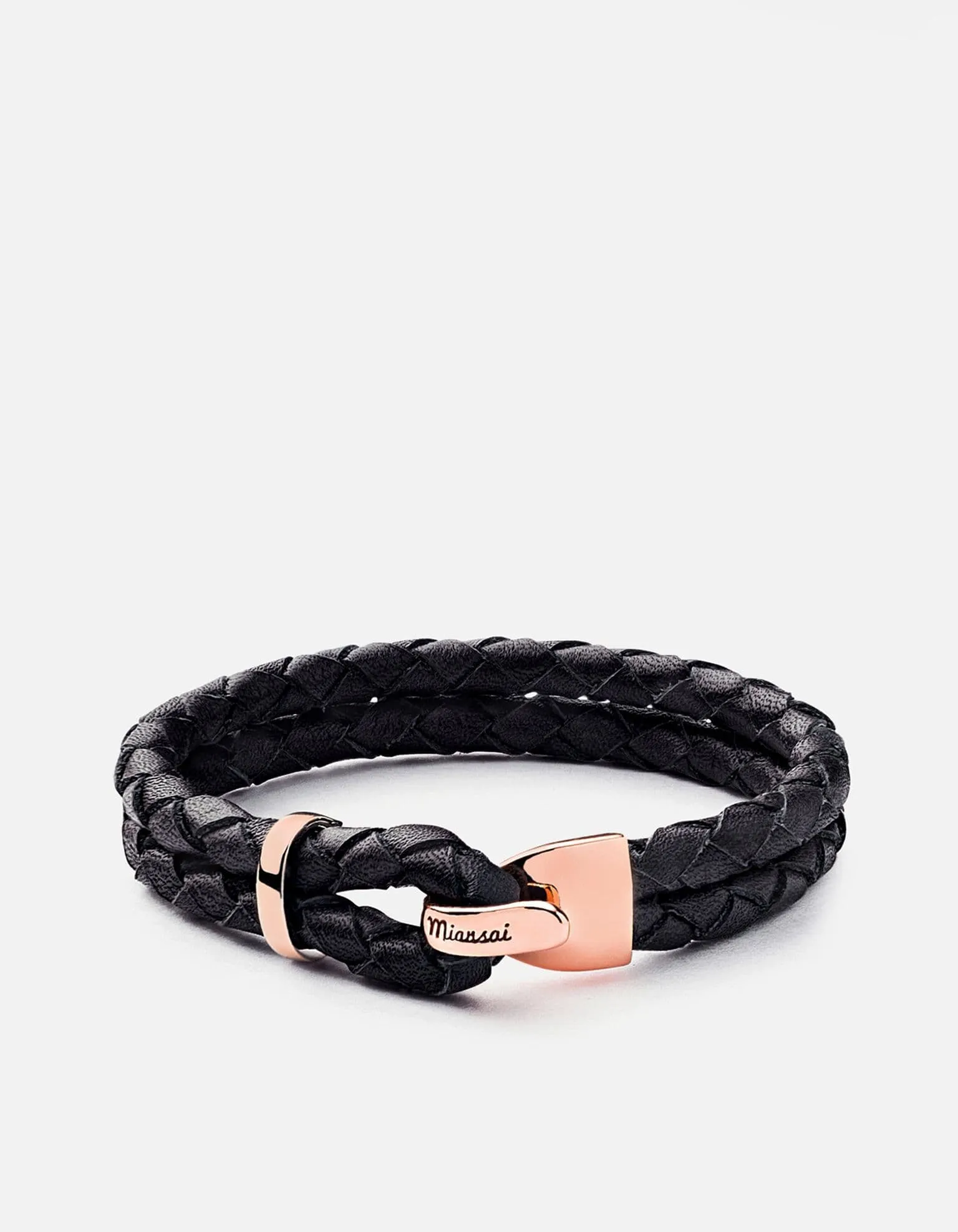 Beacon Leather Bracelet, Rose Plated