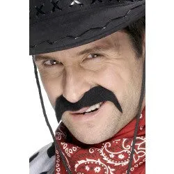 Black Cowboy Moustache