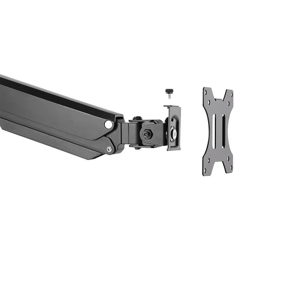 Brateck Bracket 17"-32" Single Monitor Aluminum Gas Spring Arm Up To 8kg / Monitor Arm (LDT26-C012)