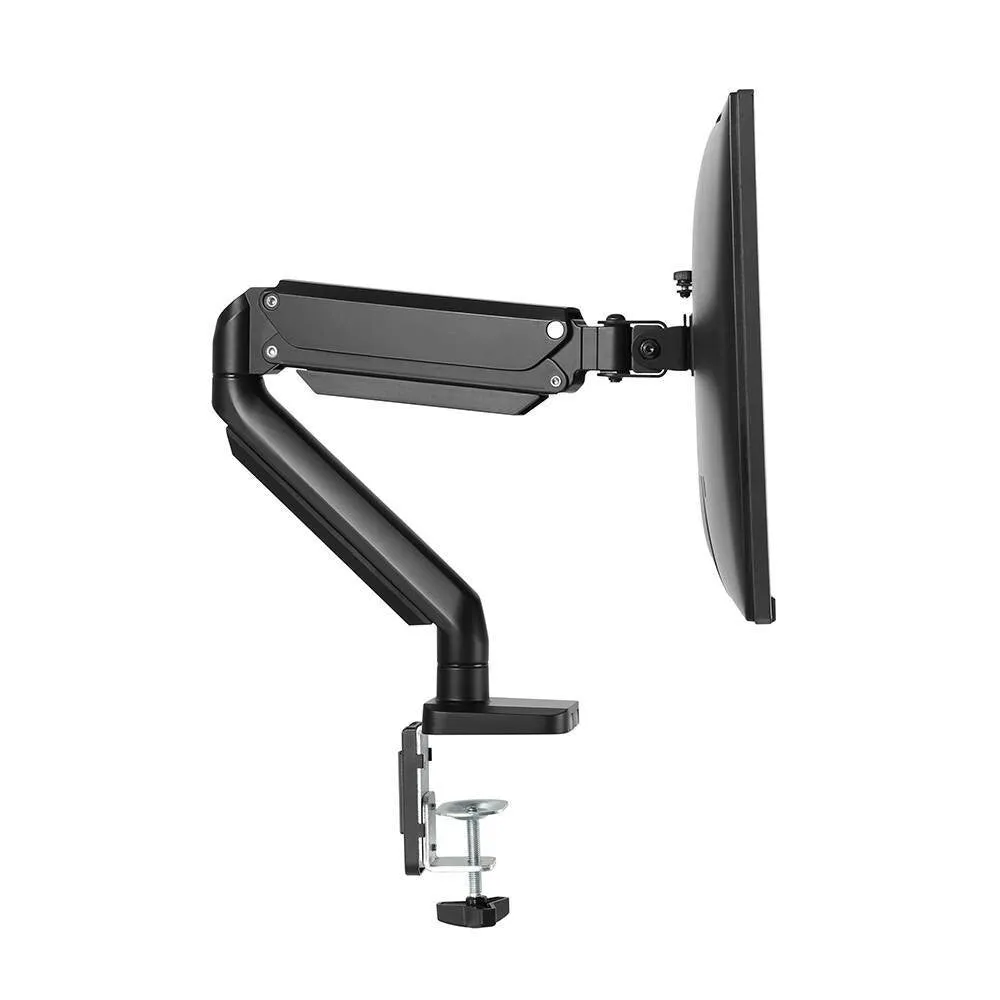 Brateck Bracket 17"-32" Single Monitor Aluminum Gas Spring Arm Up To 8kg / Monitor Arm (LDT26-C012)