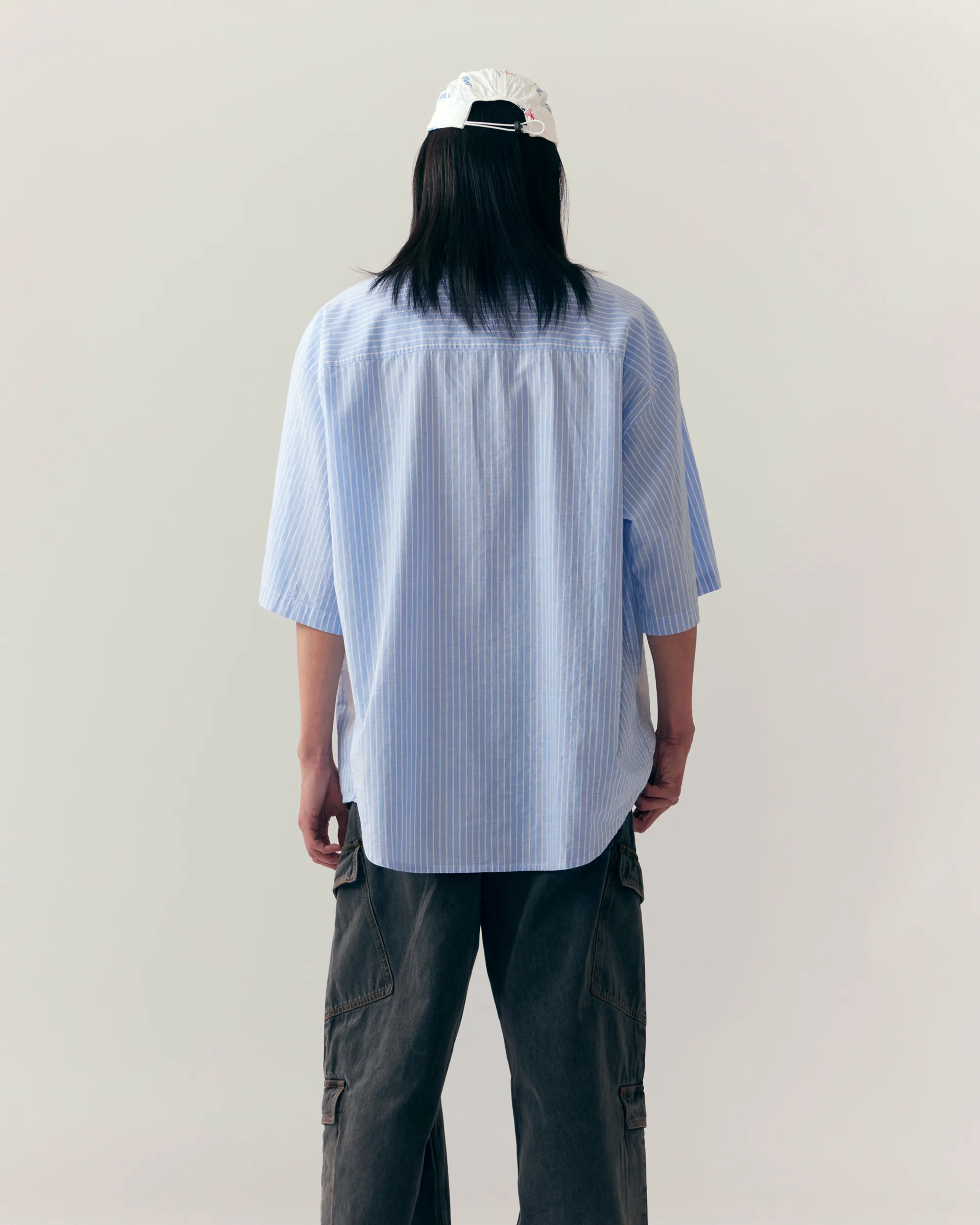 Cadence Boxy Shirt - Blue Stripe