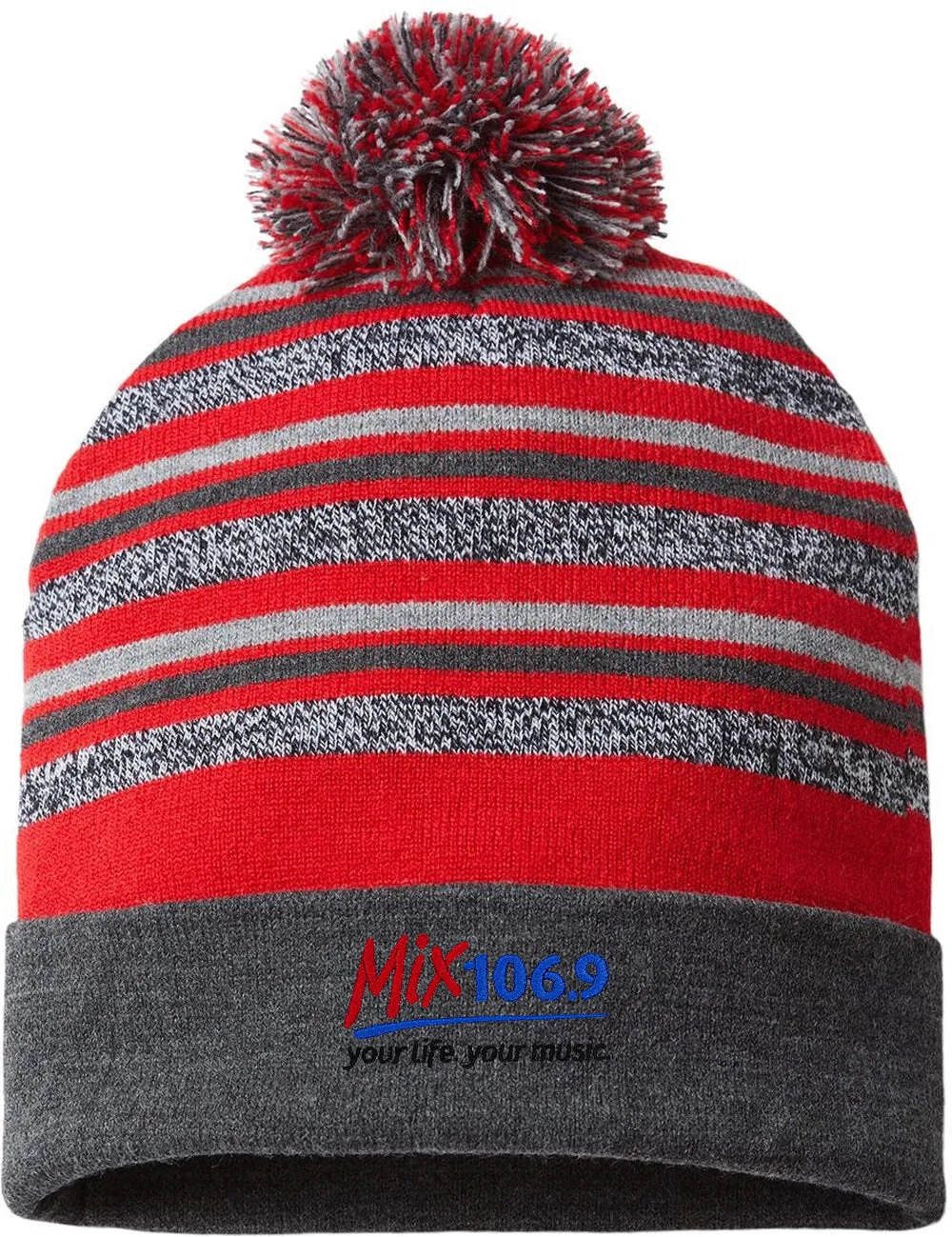 Cap America USA-Made Striped Beanie