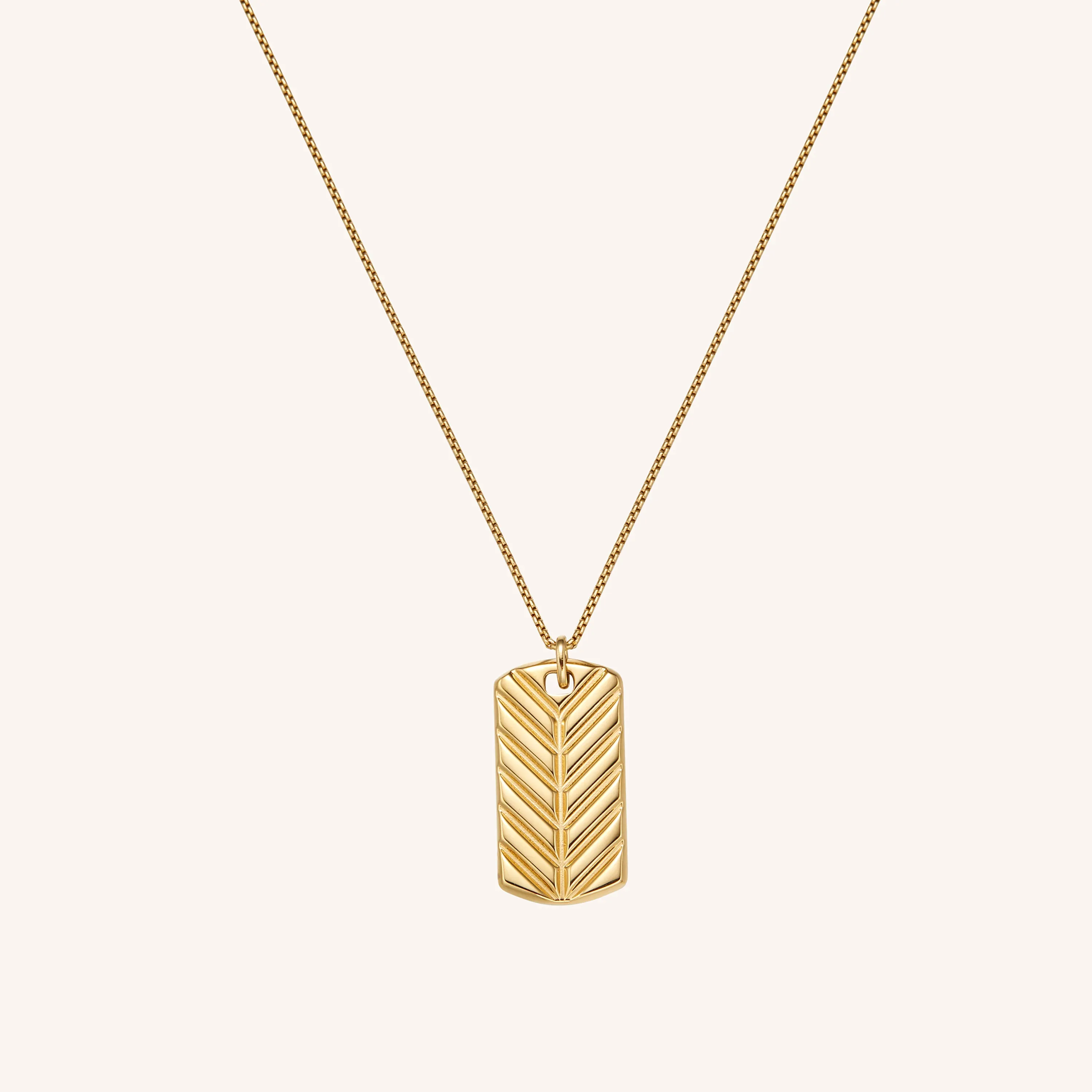 Chevron ID Necklace