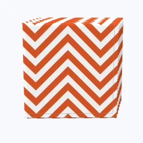 Chevron, Orange Napkins