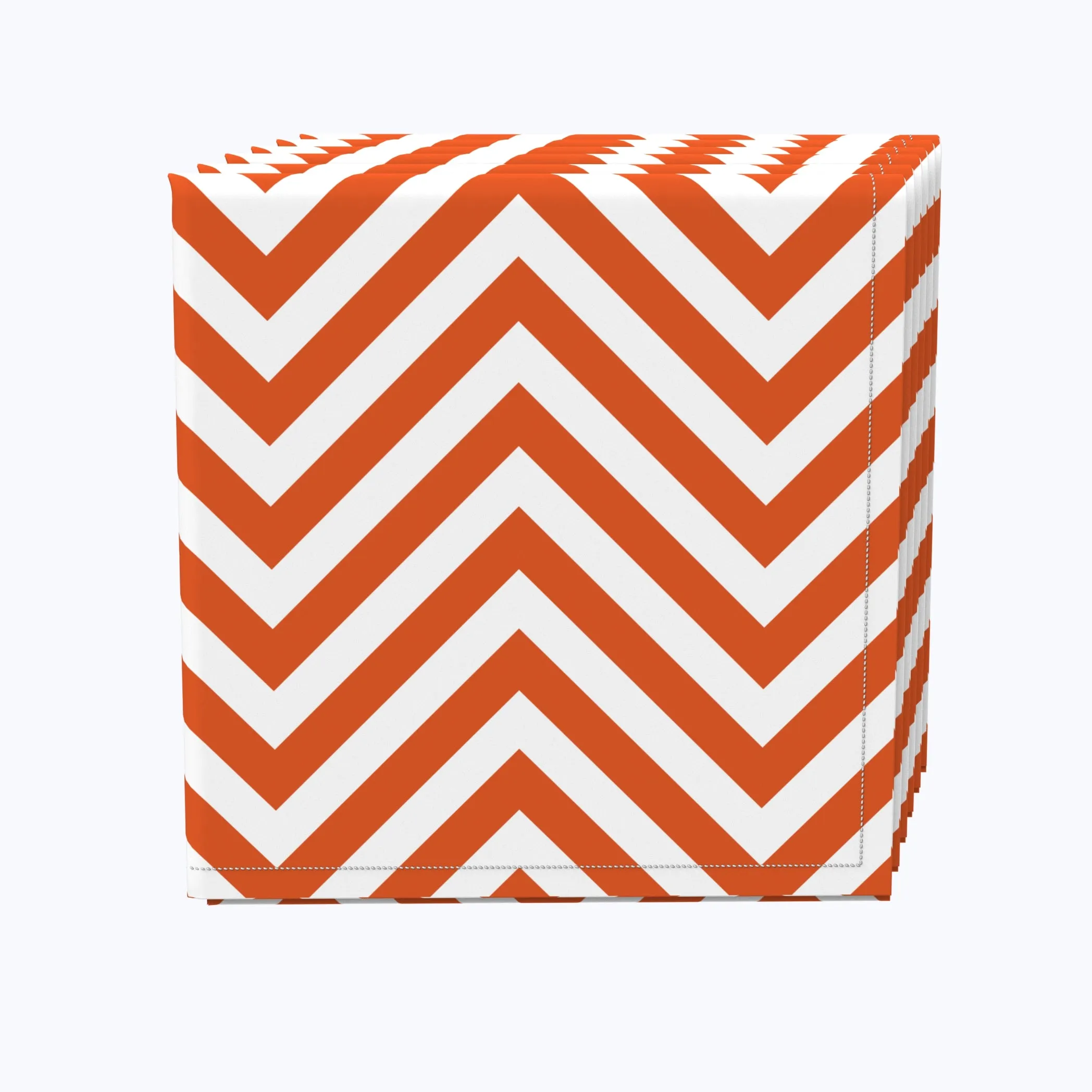 Chevron, Orange Napkins