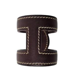 Chocolat Leather Ano Cuff Bracelet