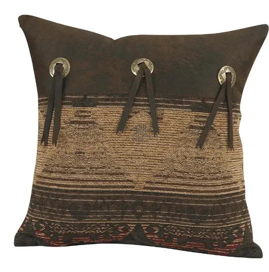 Cowgirl Kim Sierra Faux Leather Pillow