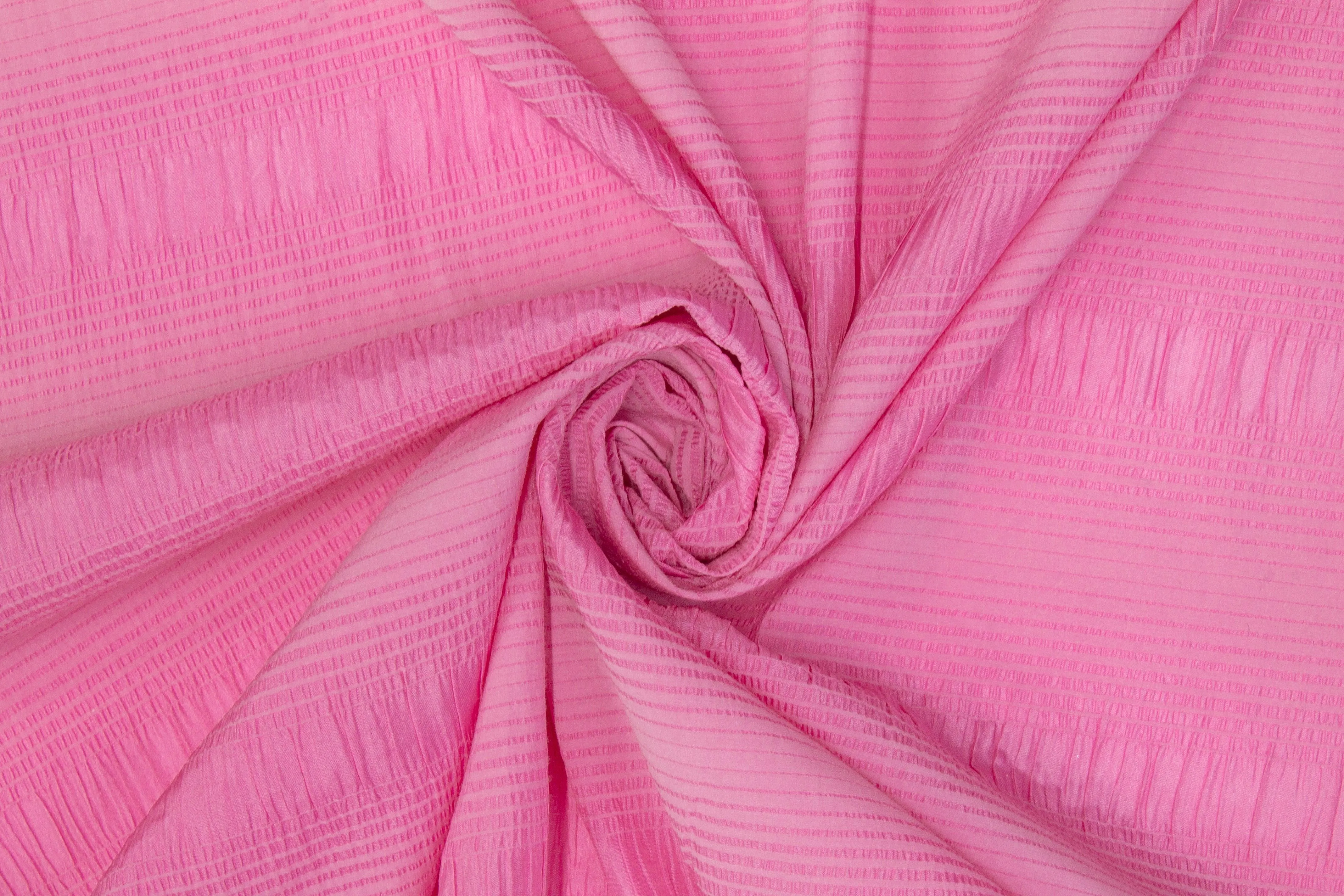 Crushed Silk and Viscose - Pink