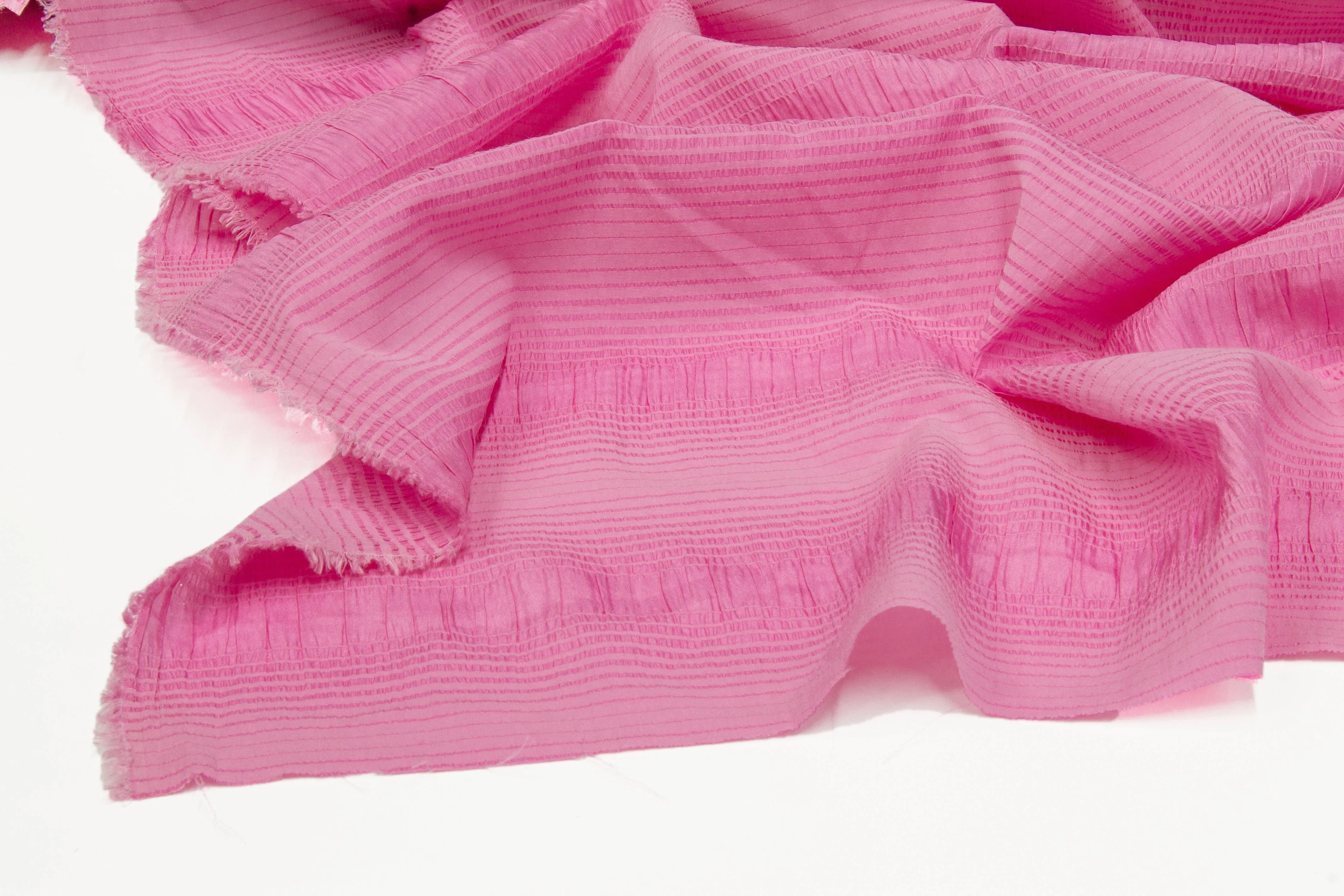 Crushed Silk and Viscose - Pink