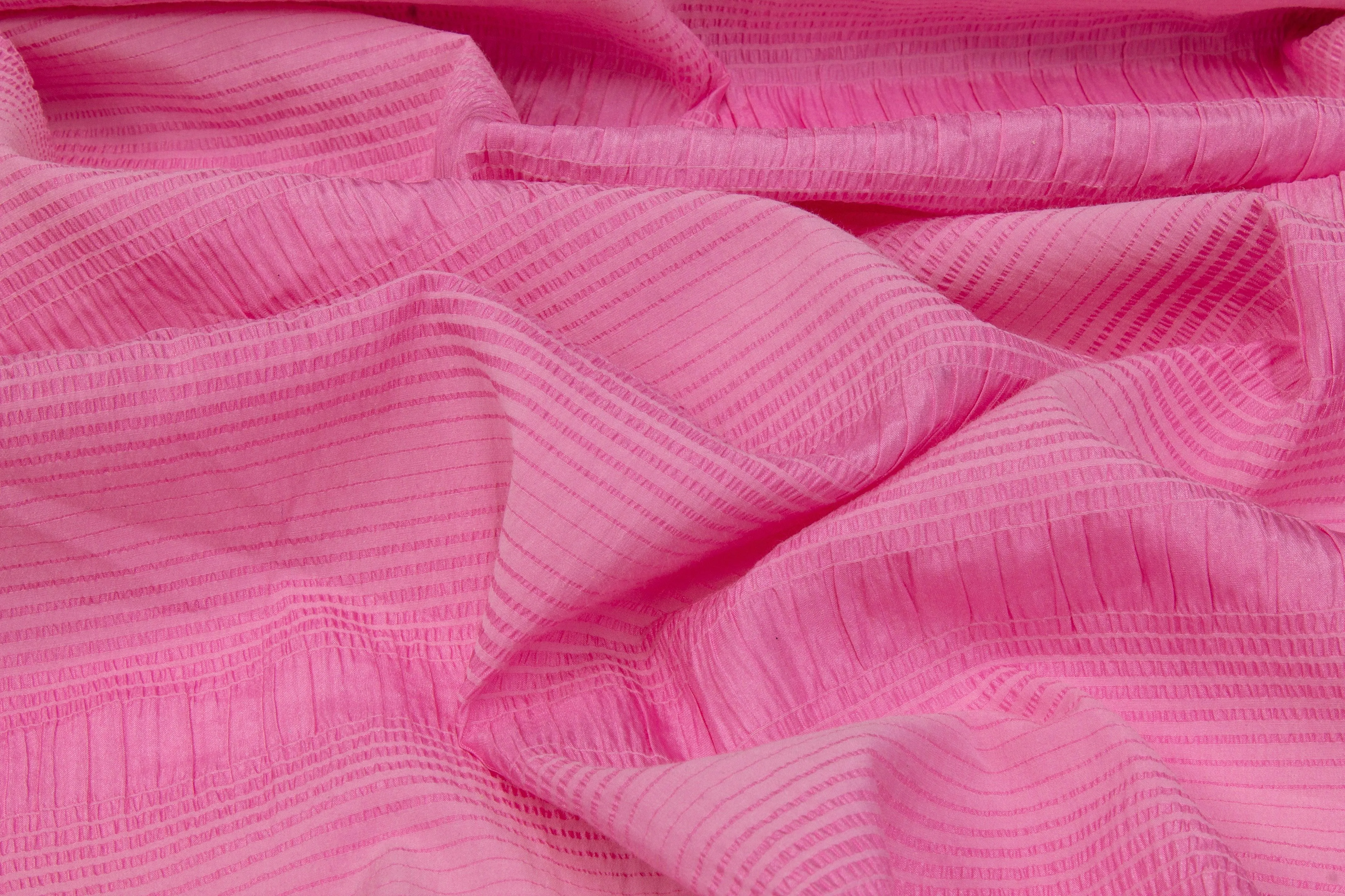 Crushed Silk and Viscose - Pink