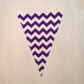 Dark Purple Chevron Flag