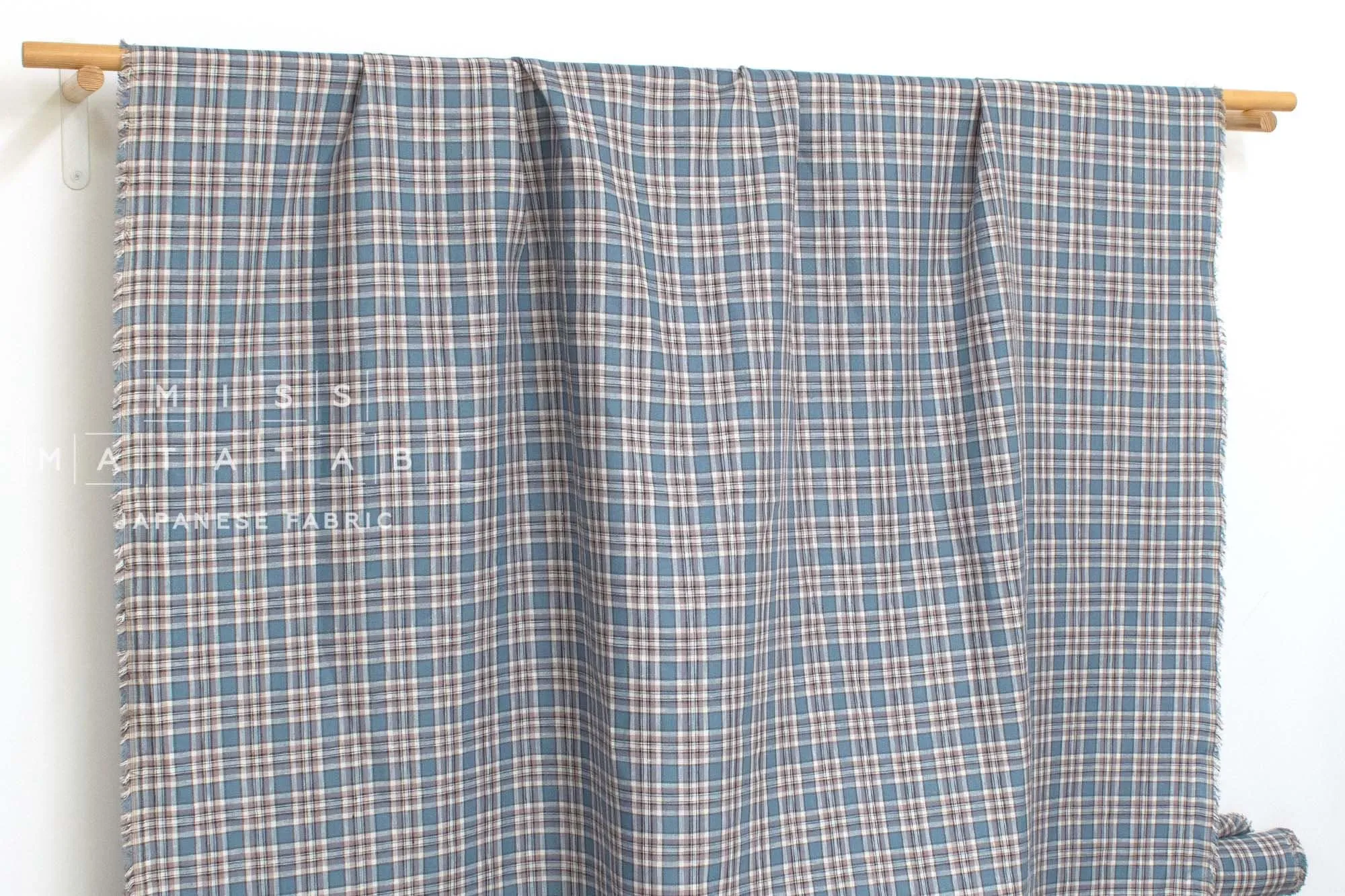 DEADSTOCK 100% Linen Check Plaid - 28