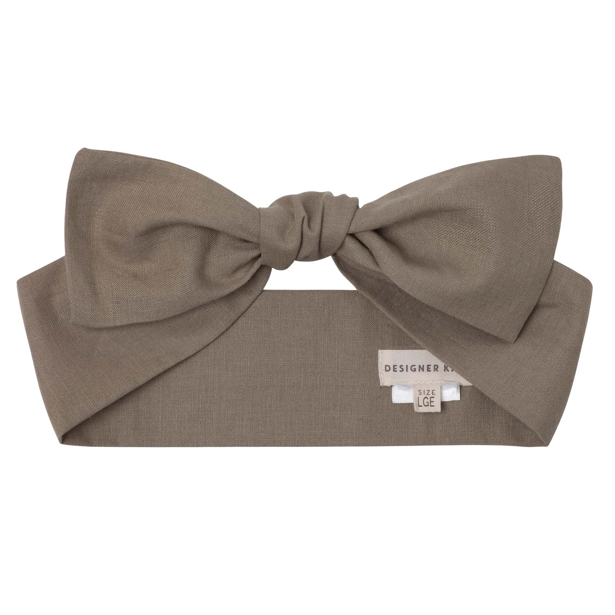 Designer Kidz Linen Headband - Elm