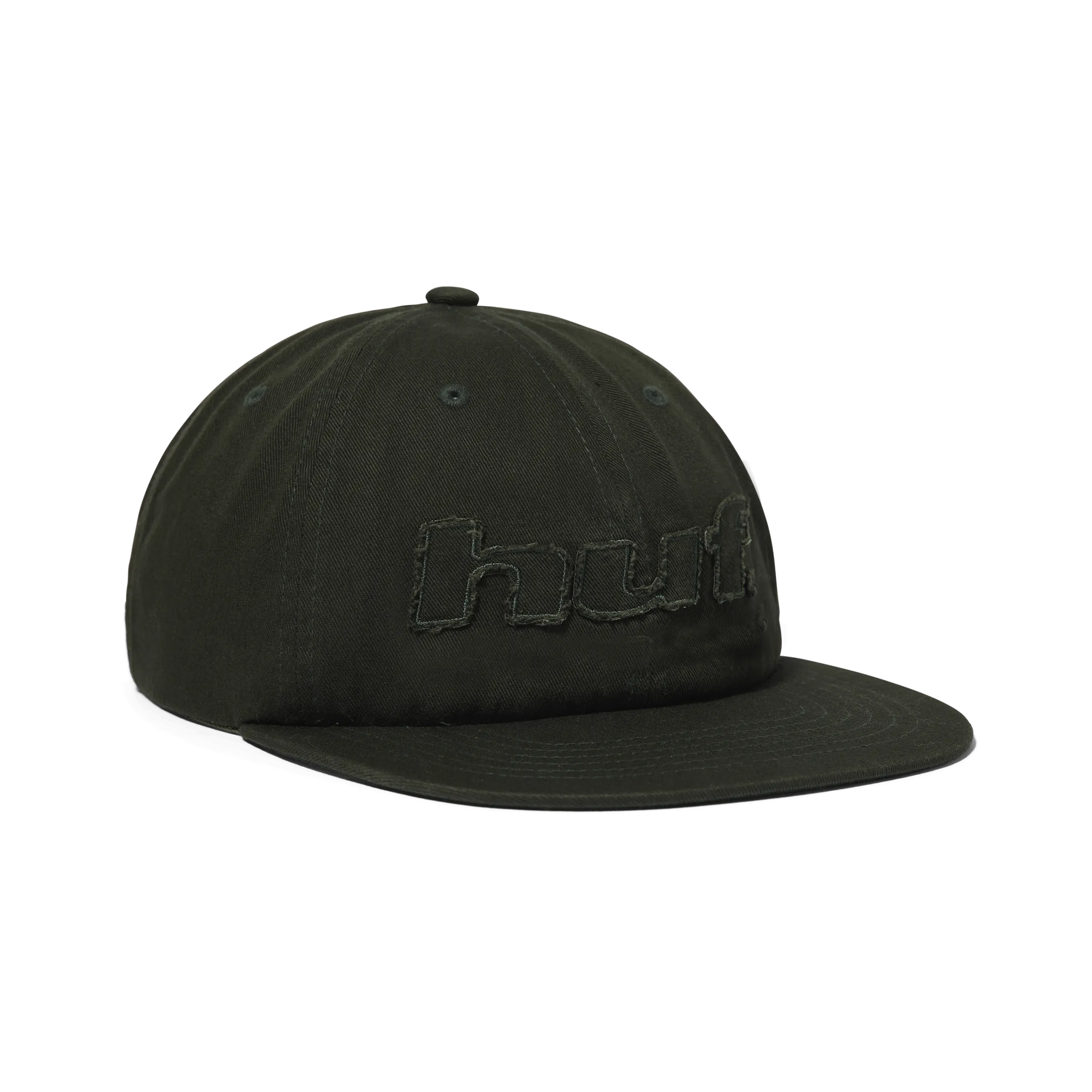 Distressed Logo 5-Panel Strapback Hat