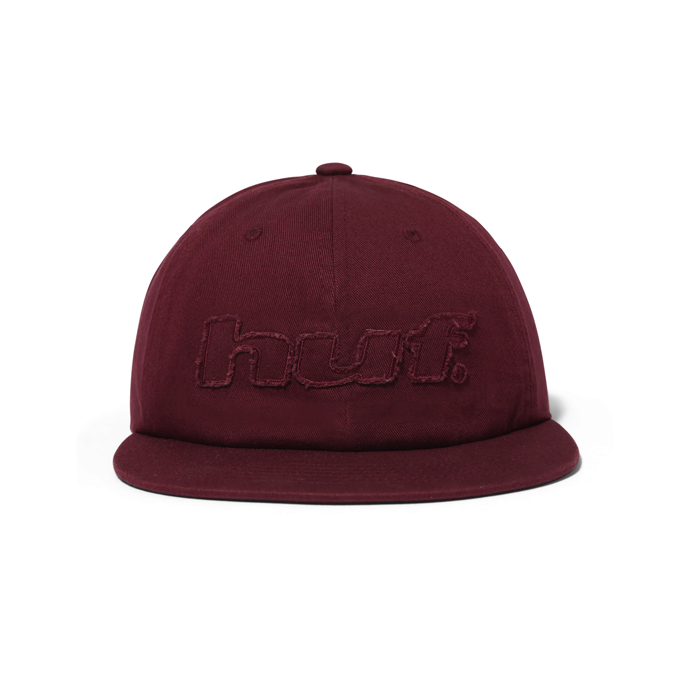 Distressed Logo 5-Panel Strapback Hat